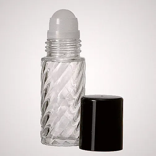 1 oz. Swirl Glass Perfume Roll On, Deodorant Roll On Bottle, 30 ml, 3-Pack