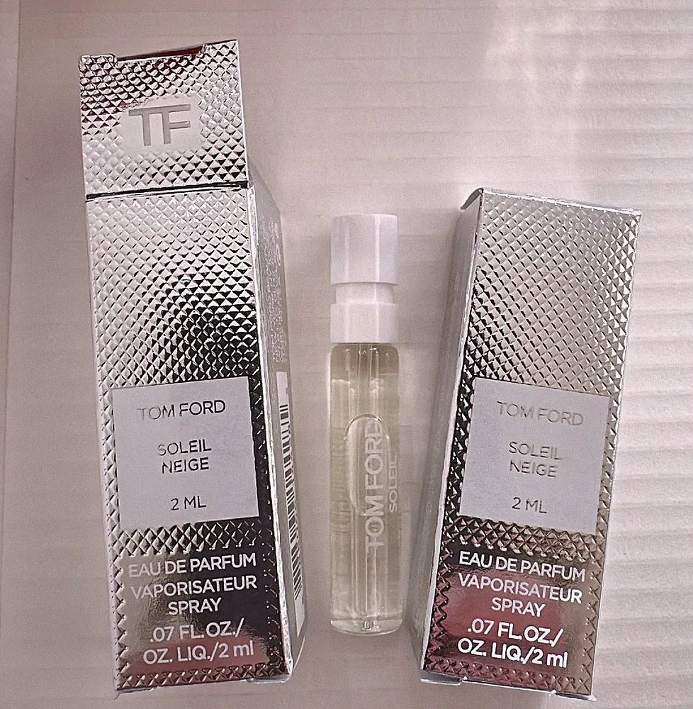 2 Tom Ford Soleil Neige UNISEX Eau De Parfum 2 ml Each Tot 4 ml