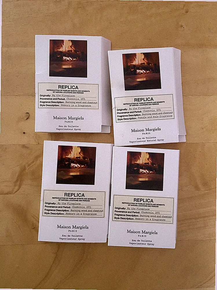 4x Maison Margiela Paris REPLICA BY THE FIREPLACE Eau de Toilette EDT .16 oz tot