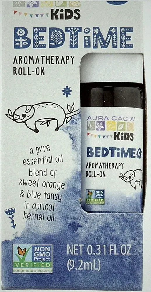 Aura Cacia Kids Aromatherapy Roll On Bedtime 0.31 Oz Citrus, Floral Lavander
