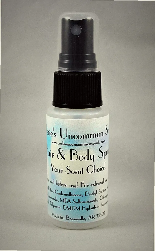 Baby Clean scent scented HAIR & BODY PERFUME FRAGRANCE SPRAY Mist 1oz