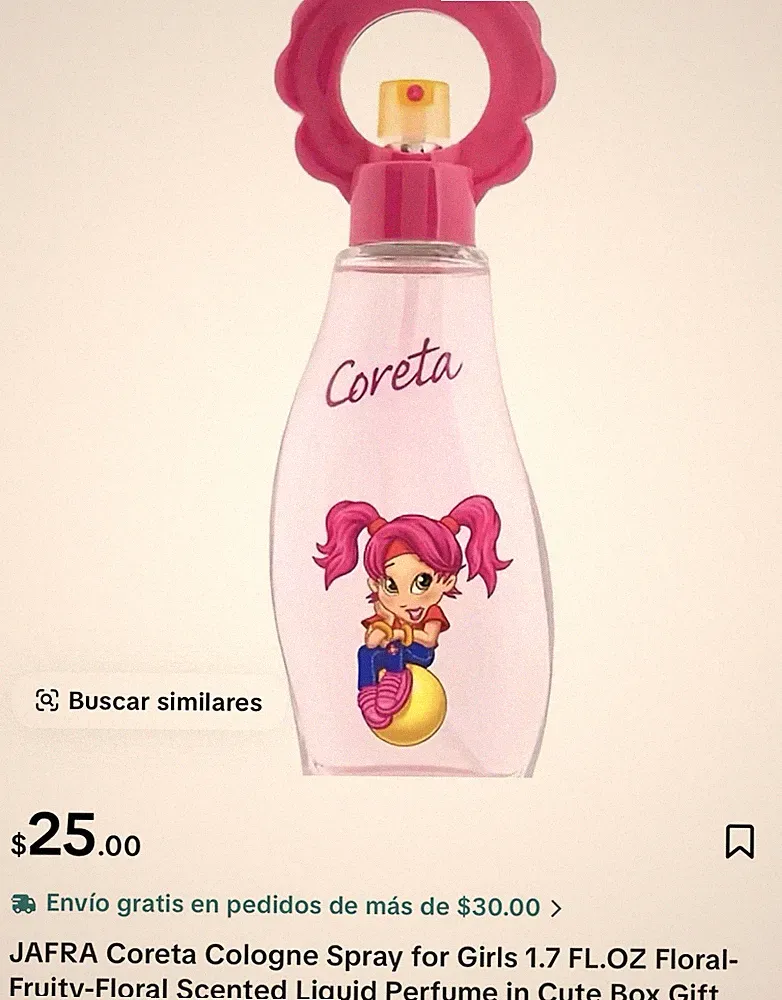 Jafra Fragancia Coreta Cologne 1.7 Fl Oz For Perfume De Girls,Toddler.