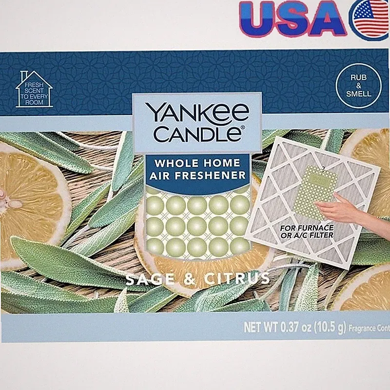 Whole Home Air Freshener Sage Citrus Fragrance Deodorizer HVAC Filter Compatible